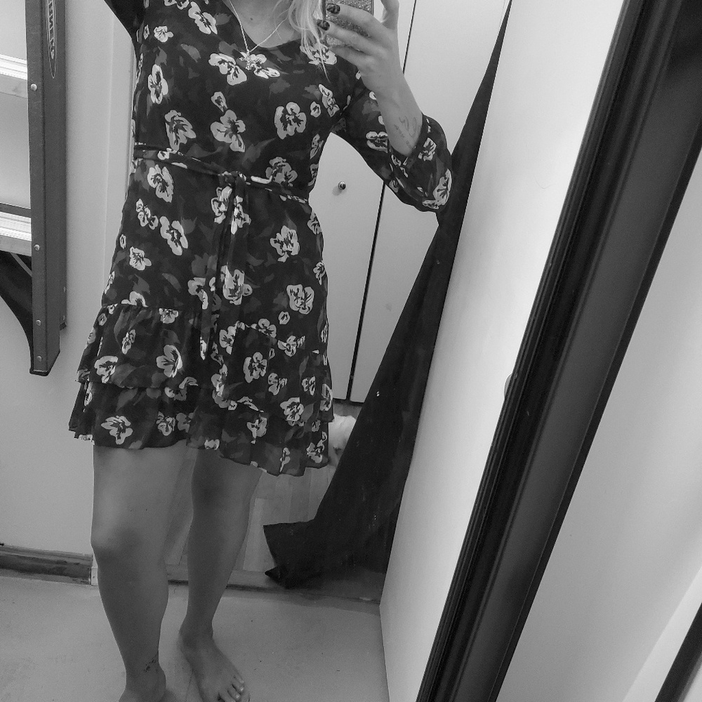 PIROUETTE DRESS ( floating flowers)